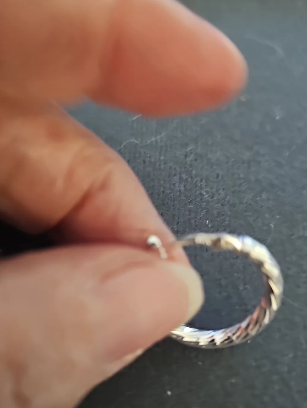 Elegant Silver Twisted Hoop Earrings. 925 Sterling